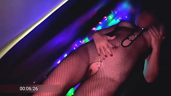 Wife perfect body in fishnet