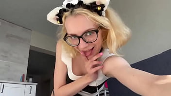 Leave any comment if you like my look #blonde #teen #amateur #cosplay #dancegirl #glasses