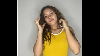 Sexy 18 year old babe trying out her new clothes