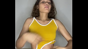 Sexy 18 year old babe trying out her new clothes