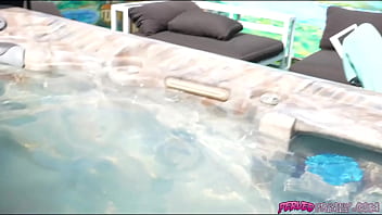 I just can not take my eyes off of my stepaunt she is sooo fucking sexy what i didn't see coming though was our little spa session wtf