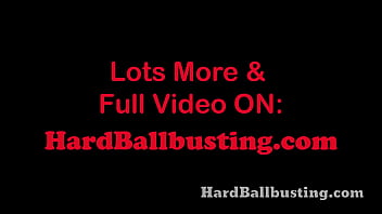 Goddess si sits her juicy ass on caged slaves swollen balls he whimpers & thanks for the reward multiple sadistic mistresses busting balls and locking cocks welcome to your dream come true and your worst nightmare