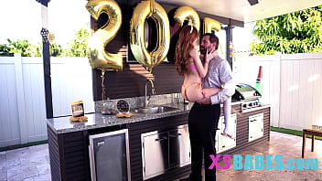 An explicit new years for petite teen