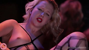 Samantha rone in fishnets rubs her twat as fast as possible