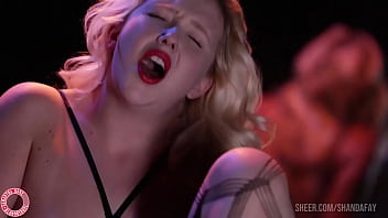 Samantha rone in fishnets rubs her twat as fast as possible