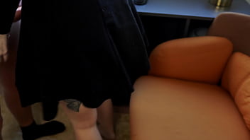 Stepmom broke my laptop to have sex with me