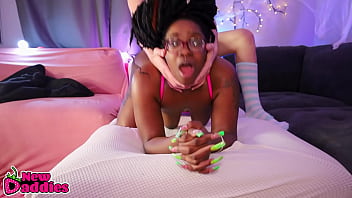 Black & ebony throat fucking day 23 28 ~ black girl rough fucked by a white boy