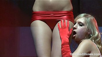 Three mrs santa claus strippers getting dirty