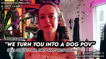 We turn you into a dog pov