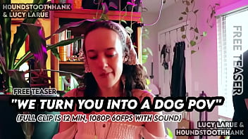 We turn you into a dog pov