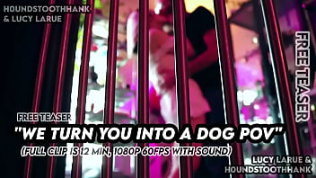 We turn you into a dog pov