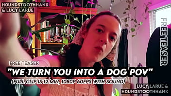 We turn you into a dog pov