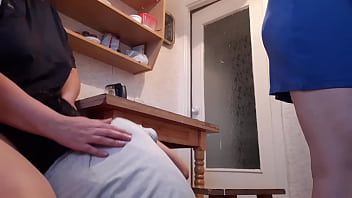 We fuck in the kitchen behind our maid's back We fuck in the kitchen behind our maid's back