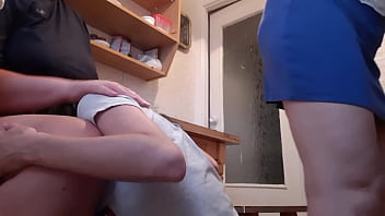 We fuck in the kitchen behind our maid's back