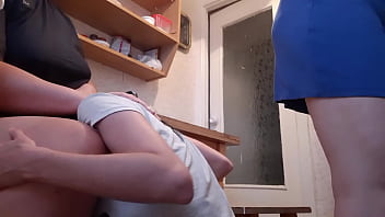 We fuck in the kitchen behind our maid's back