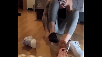 •full video on ️#socks #teen #sweatysoles #sweatysocks #blacksock #feet #feetworld #fetish #o