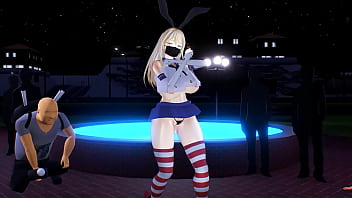 Kancolle ship bismarck dancing and stripping in public