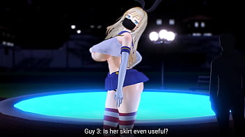 Kancolle ship bismarck dancing and stripping in public