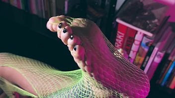 She is a pervert addicted to feet