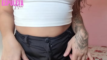 Guided handjob naughty neighbor jerking off