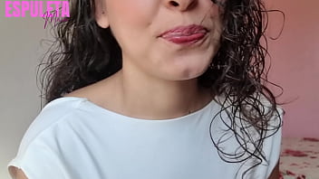 Guided handjob naughty neighbor jerking off