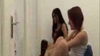 2 bad british girls grab cfnm guy