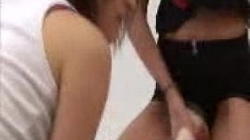 2 bad british girls grab cfnm guy