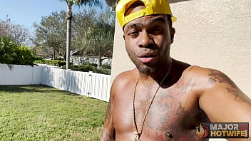 Mandy rhea sucks major's cock and gets banged