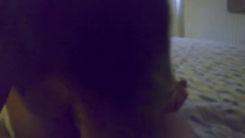 Interracial teen gives deep and merciless blowjobs to her neighbor