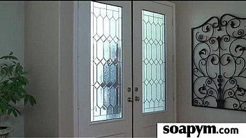 Soapy massage end with a big cumshot 12