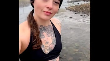 Relaxing in the thermal river after hiking a mountain ️ #iceland