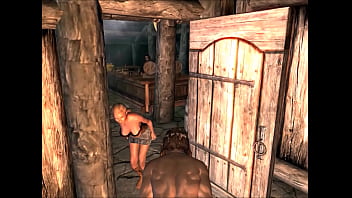 Bar wench screw patreons at inn