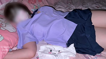 หีนักเรียนสาวเกินต้าน แตกโคตรไว