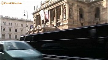 Duble decker sex in a limousine