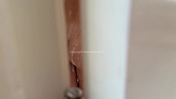 He spies on his half sister in the shower and she sucks his dick