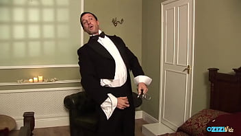 Upon seeing her well endowed butler the brunette grants him permission to use her ebony snatch Upon seeing her well endowed butler the brunette grants him permission to use her ebony snatch