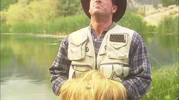 Horny milf hooks a hung fisherman's throbbing rod