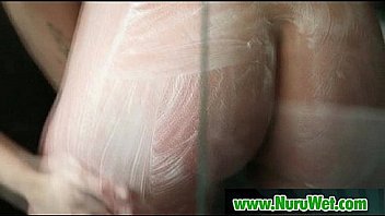 Japanese nuru massage and sexual tension on air matress 03