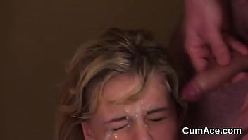 Fascinating sweetie enjoys a deepthroat and quite a bit of sperm on her face