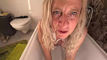 Hot anal masturbating under the shower