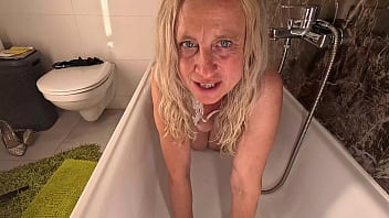 Hot anal masturbating under the shower