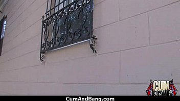 Ebony chick drowned in cum 23