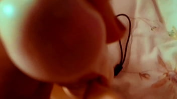 Ariel ortiz masturbates with her double dildo in her room when her husband goes to work