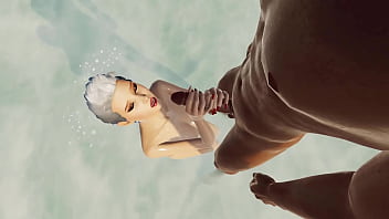 Teen white girl caught when get fucket buy a black guy on a nudist beach