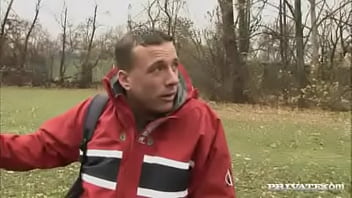 Sexy simony teases two guys while dancing in a cage