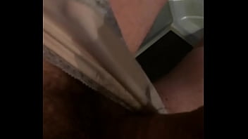 Guy pissing in girl pants