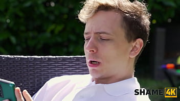 Shame4k she saw my laundry and showed her boobs hot sex with eva may