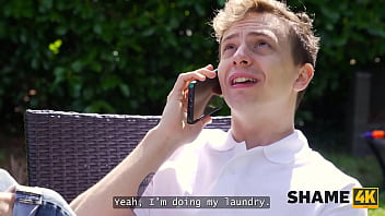 Shame4k she saw my laundry and showed her boobs hot sex with eva may