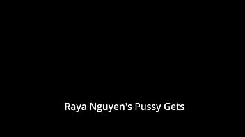 Raya nguyen's pussy gets blasted full of cum