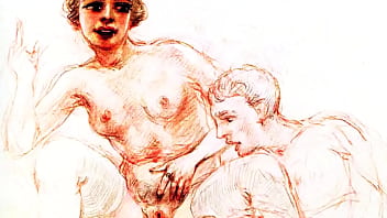 Retro erotic drawings